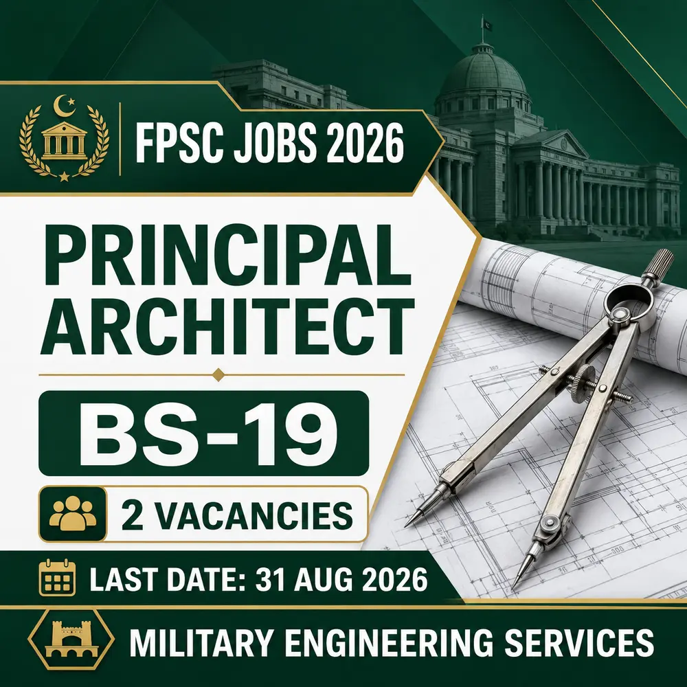 FPSC Principal Architect Jobs 2026 in Military Engineering Services